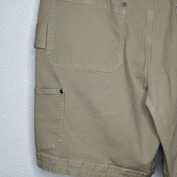 Duluth Trading Co. Cargo Shorts Mens Size 40 Beige Tan Flex Fire Hose Canvas - Picture 5 of 9